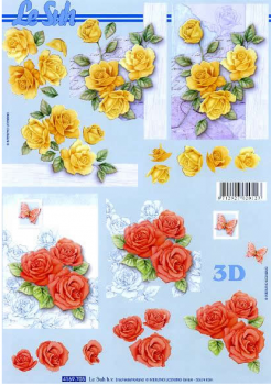 3D Schneidebogen Rosen